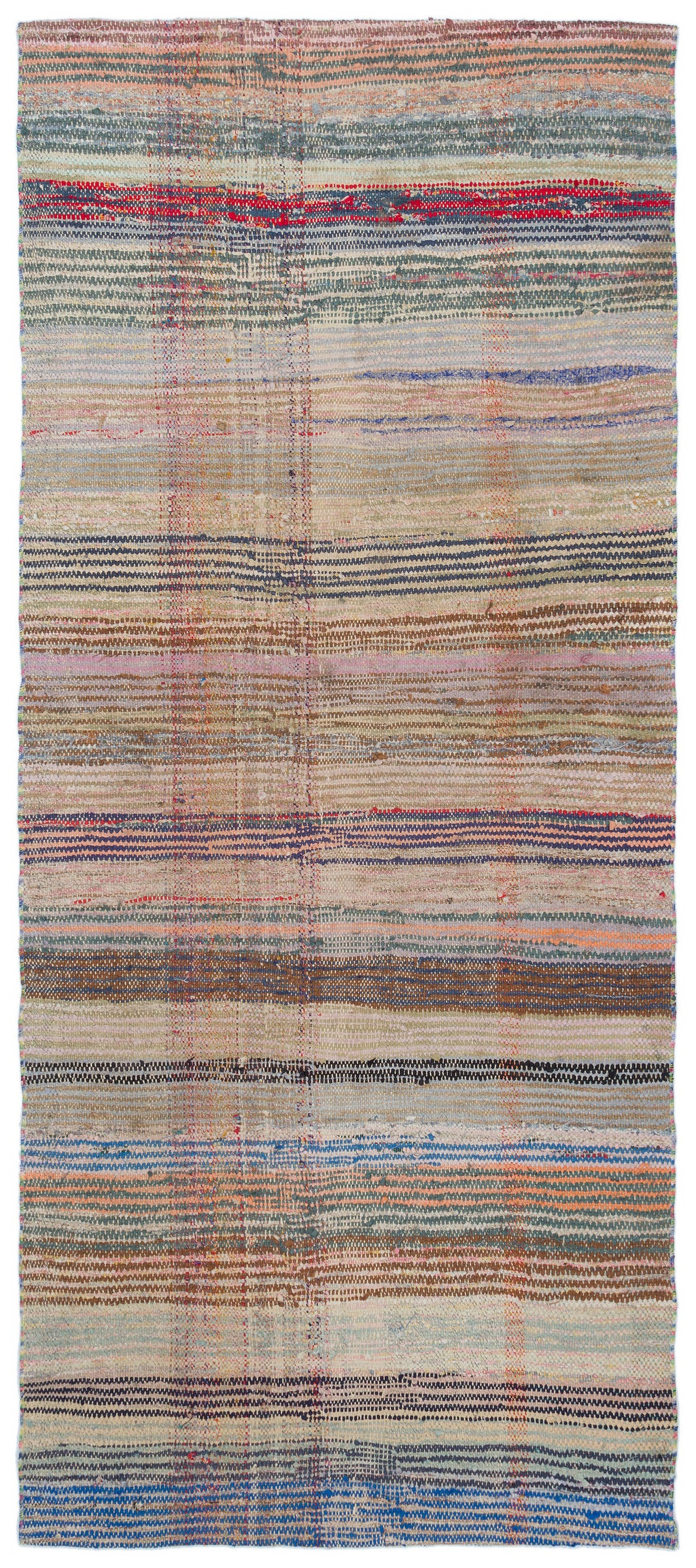Chaput Over Dyed Kilim Rug 3'5'' x 7'10'' ft 103 x 240 cm