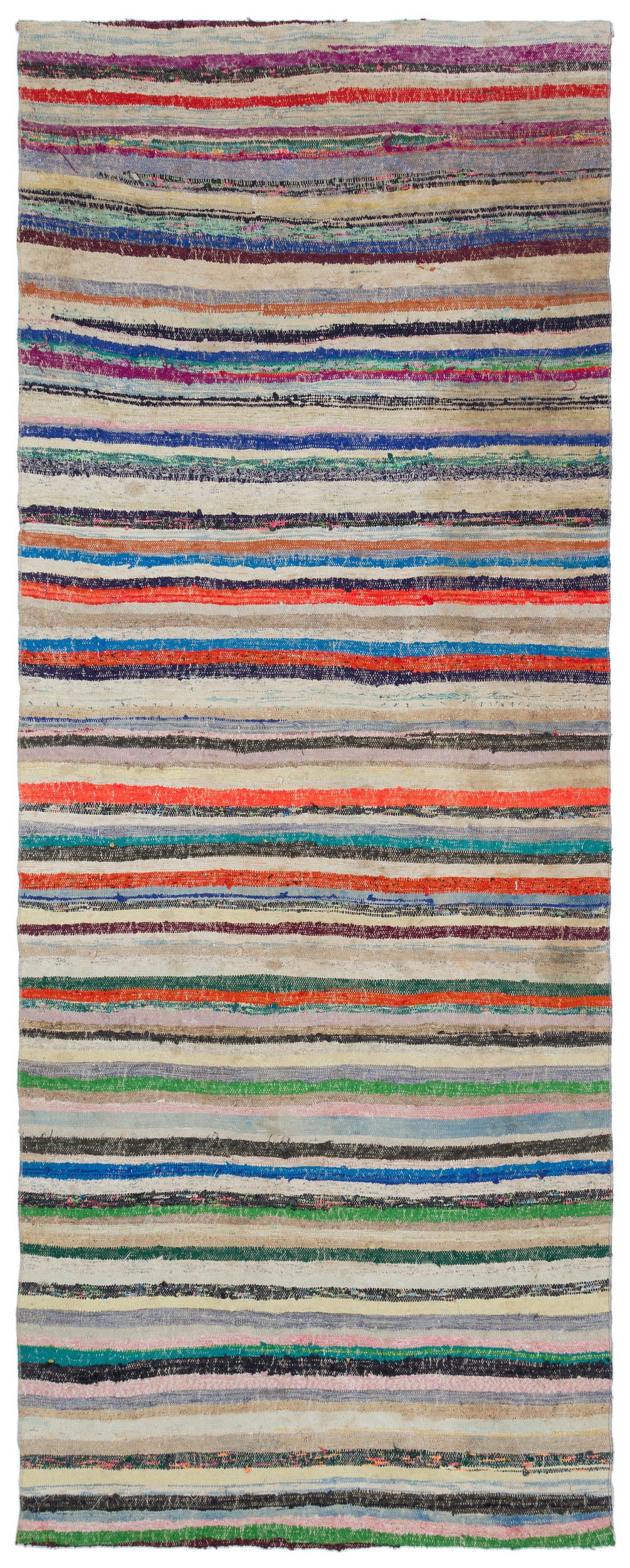 Chaput Over Dyed Kilim Rug 4'4'' x 11'2'' ft 131 x 340 cm