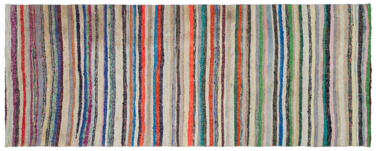 Chaput Over Dyed Kilim Rug 4&#39;4&#39;&#39; x 11&#39;2&#39;&#39; ft 131 x 340 cm