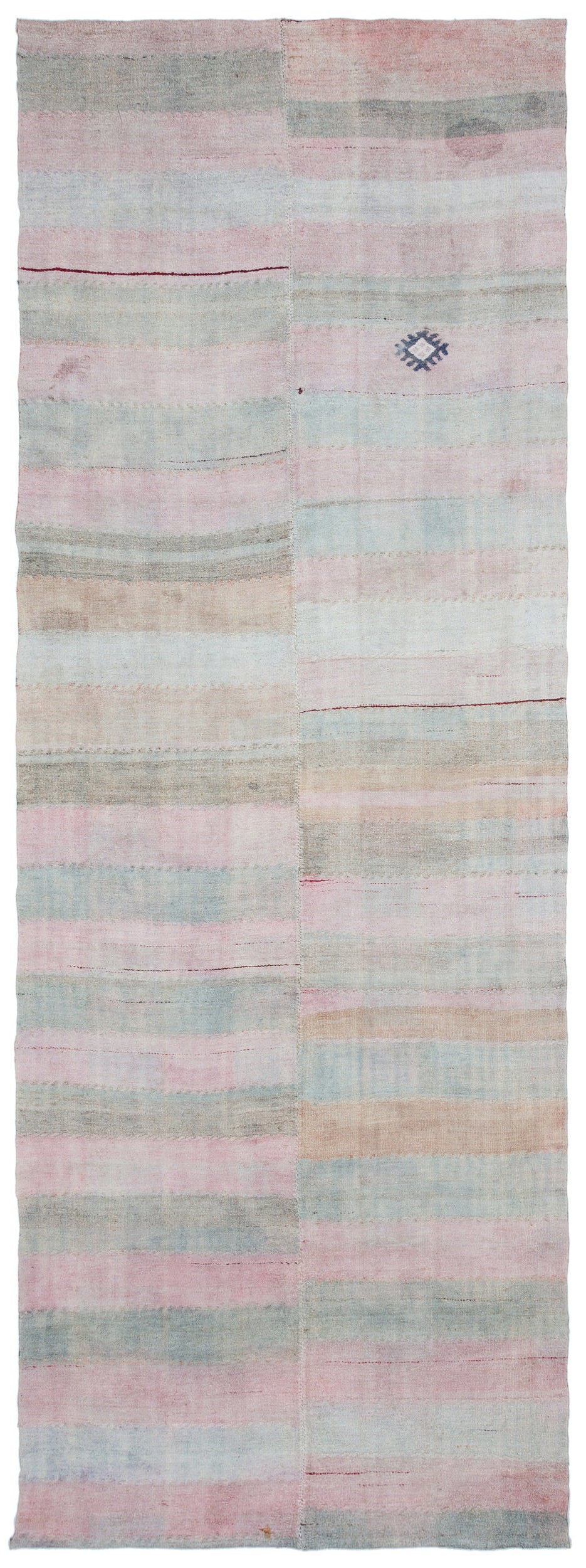Chaput Over Dyed Kilim Rug 4&#39;4&#39;&#39; x 12&#39;2&#39;&#39; ft 133 x 370 cm