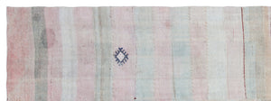 Chaput Over Dyed Kilim Rug 4'4'' x 12'2'' ft 133 x 370 cm