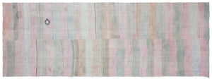 Chaput Over Dyed Kilim Rug 4'4'' x 12'2'' ft 133 x 370 cm
