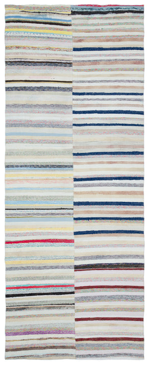 Chaput Over Dyed Kilim Rug 4'6'' x 11'6'' ft 136 x 350 cm