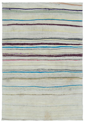 Chaput Over Dyed Kilim Rug 5'5'' x 7'10'' ft 165 x 238 cm