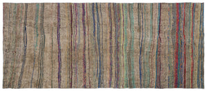 Chaput Over Dyed Kilim Rug 4'8'' x 11'2'' ft 143 x 340 cm