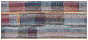 Chaput Over Dyed Kilim Rug 3'11'' x 8'11'' ft 119 x 273 cm