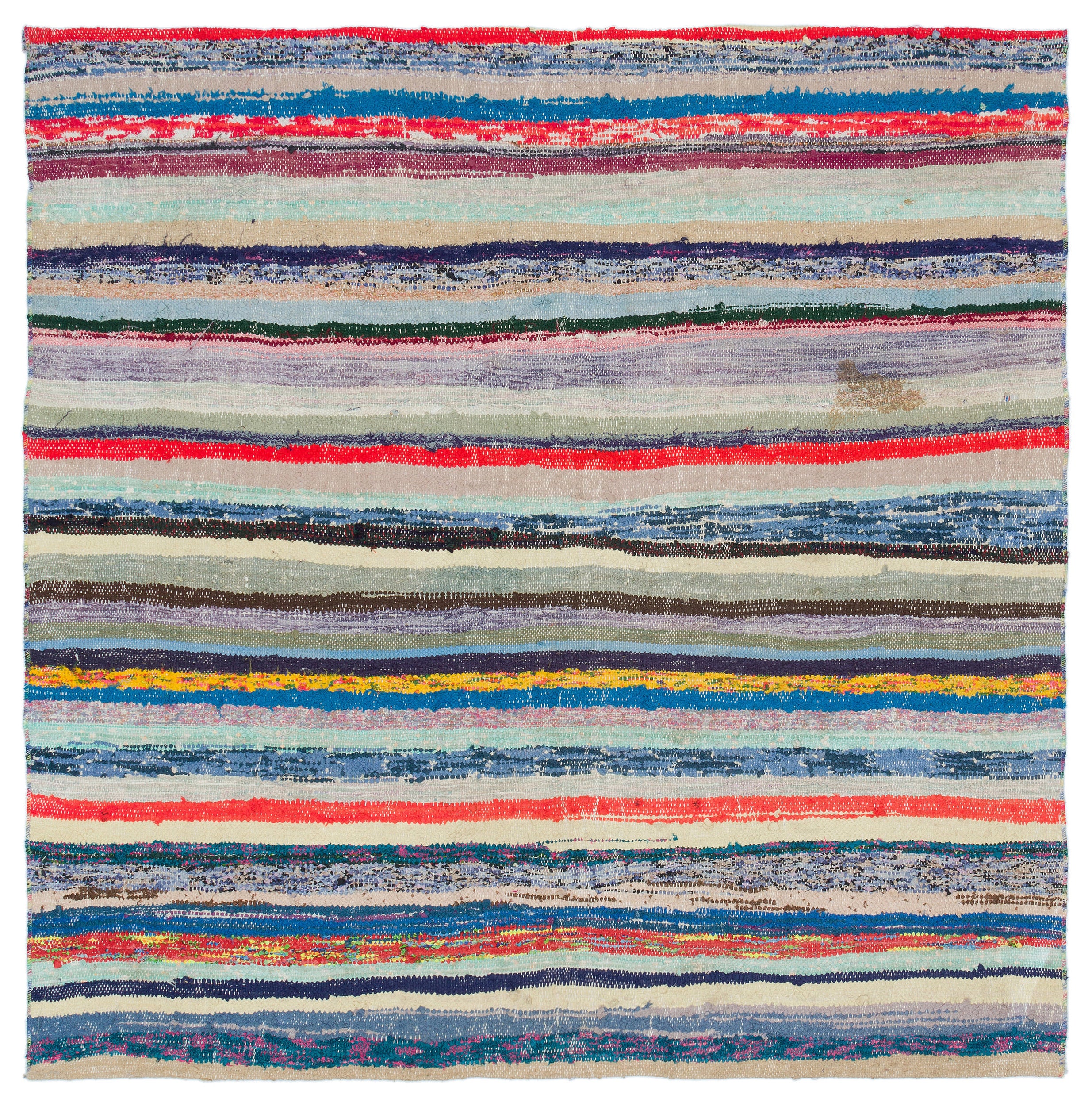 Chaput Over Dyed Kilim Rug 4'8'' x 4'11'' ft 142 x 150 cm