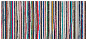 Chaput Over Dyed Kilim Rug 4'11'' x 11'1'' ft 151 x 338 cm