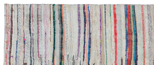 Chaput Over Dyed Kilim Rug 3'10'' x 9'2'' ft 116 x 280 cm