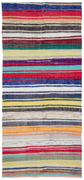 Chaput Over Dyed Kilim Rug 5'1'' x 11'5'' ft 154 x 348 cm