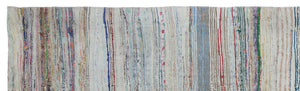 Chaput Over Dyed Kilim Rug 3'4'' x 11'7'' ft 101 x 353 cm