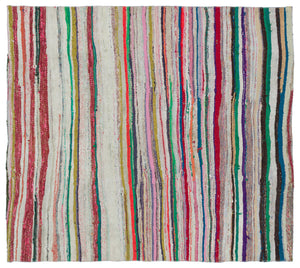 Chaput Over Dyed Kilim Rug 5'3'' x 5'11'' ft 160 x 180 cm