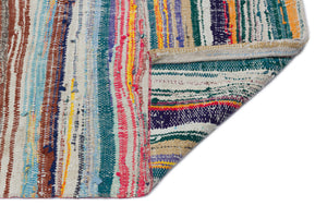 Chaput Over Dyed Kilim Rug 3'7'' x 10'11'' ft 108 x 333 cm