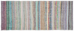 Chaput Over Dyed Kilim Rug 4'5'' x 10'10'' ft 135 x 330 cm