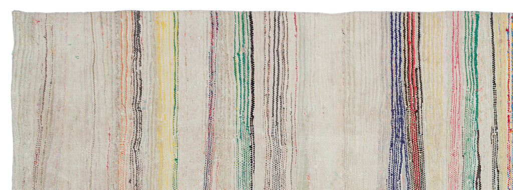 Chaput Over Dyed Kilim Rug 4'5'' x 12'4'' ft 135 x 377 cm