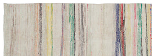 Chaput Over Dyed Kilim Rug 4'5'' x 12'4'' ft 135 x 377 cm