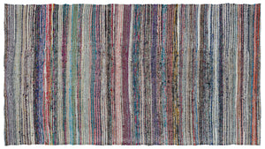 Chaput Over Dyed Kilim Rug 5'5'' x 9'11'' ft 165 x 302 cm