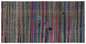 Chaput Over Dyed Kilim Rug 5'6'' x 10'10'' ft 168 x 330 cm