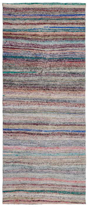 Chaput Over Dyed Kilim Rug 4'2'' x 10'2'' ft 127 x 310 cm