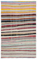 Chaput Over Dyed Kilim Rug 5'2'' x 8'6'' ft 157 x 260 cm