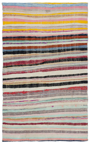 Chaput Over Dyed Kilim Rug 5'2'' x 8'6'' ft 157 x 260 cm