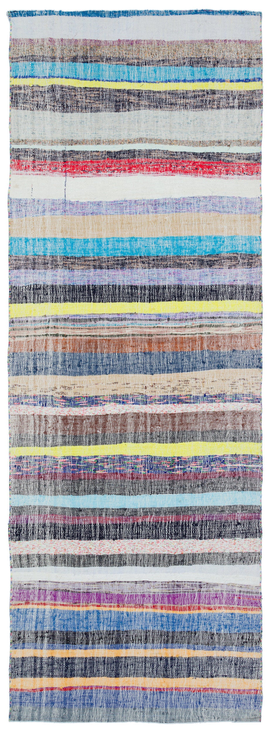 Chaput Over Dyed Kilim Rug 3'7'' x 10'3'' ft 109 x 312 cm