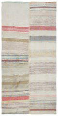 Chaput Over Dyed Kilim Rug 4'8'' x 9'7'' ft 142 x 291 cm
