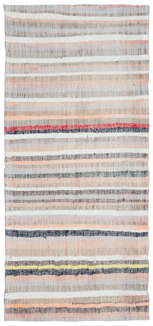 Chaput Over Dyed Kilim Rug 3'7'' x 7'11'' ft 110 x 241 cm