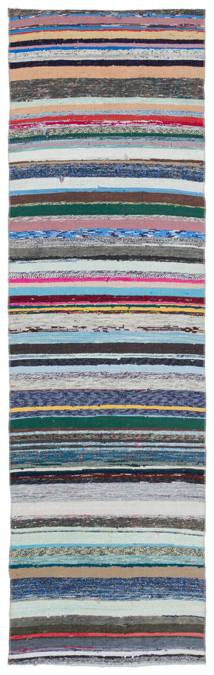 Chaput Over Dyed Kilim Rug 2'11'' x 9'5'' ft 88 x 288 cm