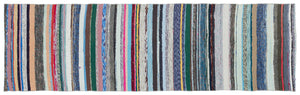 Chaput Over Dyed Kilim Rug 2'11'' x 9'5'' ft 88 x 288 cm