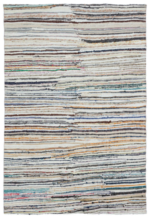 Chaput Over Dyed Kilim Rug 5'6'' x 7'11'' ft 167 x 242 cm