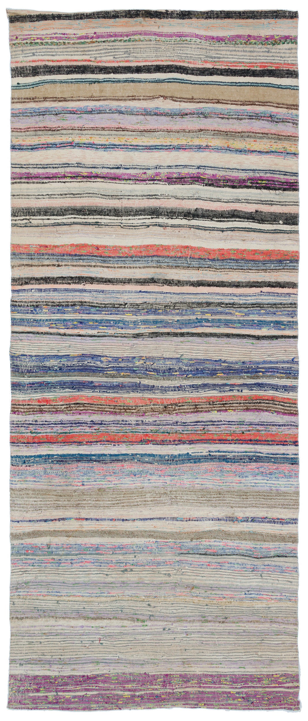 Chaput Over Dyed Kilim Rug 4&#39;4&#39;&#39; x 10&#39;6&#39;&#39; ft 132 x 321 cm