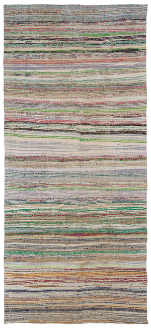 Chaput Over Dyed Kilim Rug 5'5'' x 12'7'' ft 166 x 383 cm