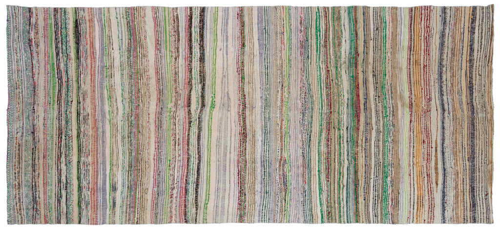 Chaput Over Dyed Kilim Rug 5'5'' x 12'7'' ft 166 x 383 cm