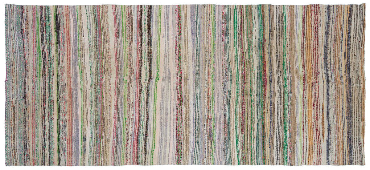 Chaput Over Dyed Kilim Rug 5&#39;5&#39;&#39; x 12&#39;7&#39;&#39; ft 166 x 383 cm