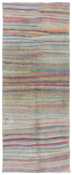 Chaput Over Dyed Kilim Rug 3'10'' x 9'7'' ft 118 x 292 cm