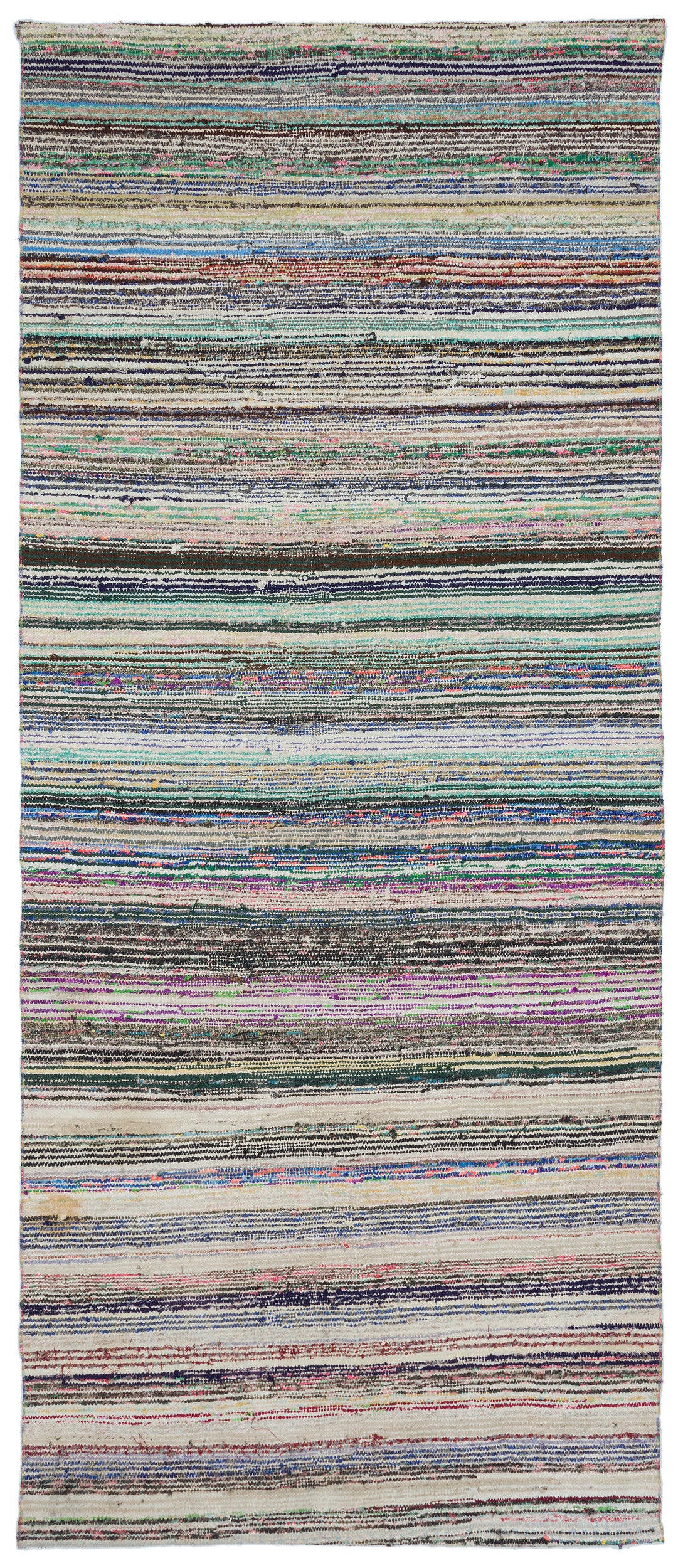 Chaput Over Dyed Kilim Rug 4&#39;4&#39;&#39; x 10&#39;3&#39;&#39; ft 132 x 312 cm