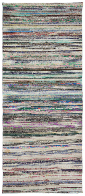 Chaput Over Dyed Kilim Rug 4'4'' x 10'3'' ft 132 x 312 cm