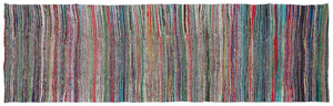 Chaput Over Dyed Kilim Rug 3'8'' x 12'0'' ft 112 x 367 cm
