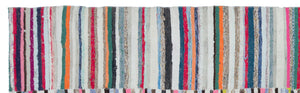 Chaput Over Dyed Kilim Rug 3'3'' x 10'9'' ft 98 x 328 cm