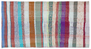 Chaput Over Dyed Kilim Rug 3'12'' x 7'5'' ft 121 x 226 cm