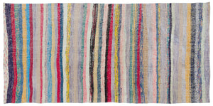 Chaput Over Dyed Kilim Rug 4'0'' x 8'4'' ft 122 x 255 cm