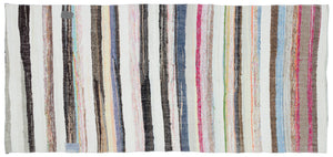 Chaput Over Dyed Kilim Rug 4'10'' x 10'4'' ft 148 x 315 cm