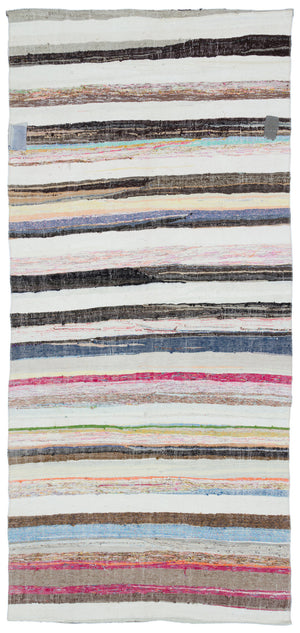 Chaput Over Dyed Kilim Rug 4'10'' x 10'4'' ft 148 x 315 cm