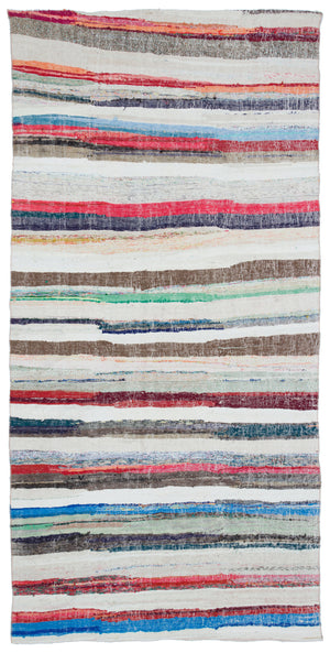 Chaput Over Dyed Kilim Rug 5'1'' x 10'4'' ft 156 x 314 cm