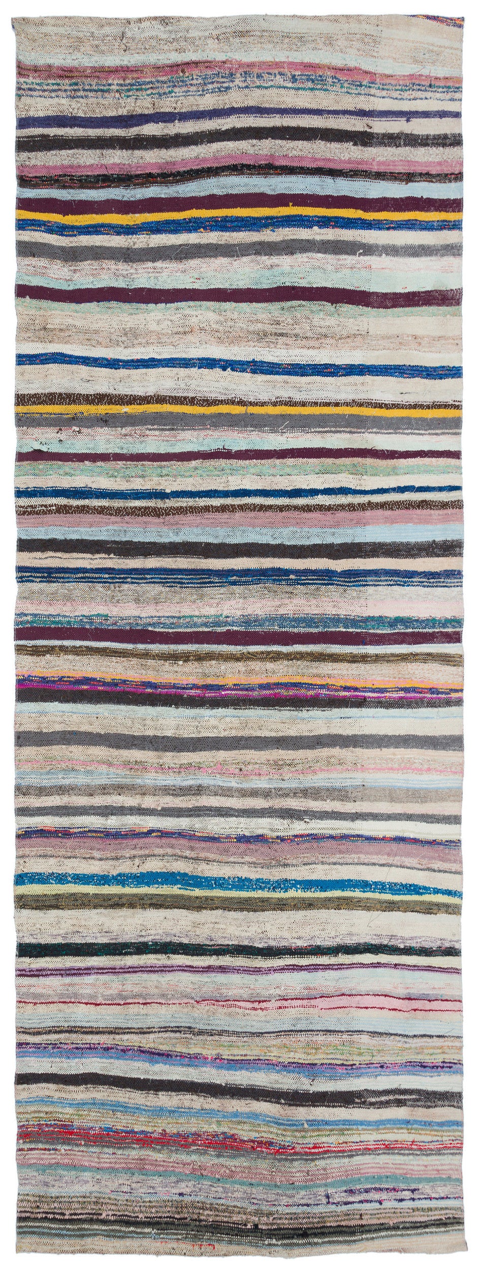 Chaput Over Dyed Kilim Rug 4'7'' x 12'2'' ft 139 x 370 cm