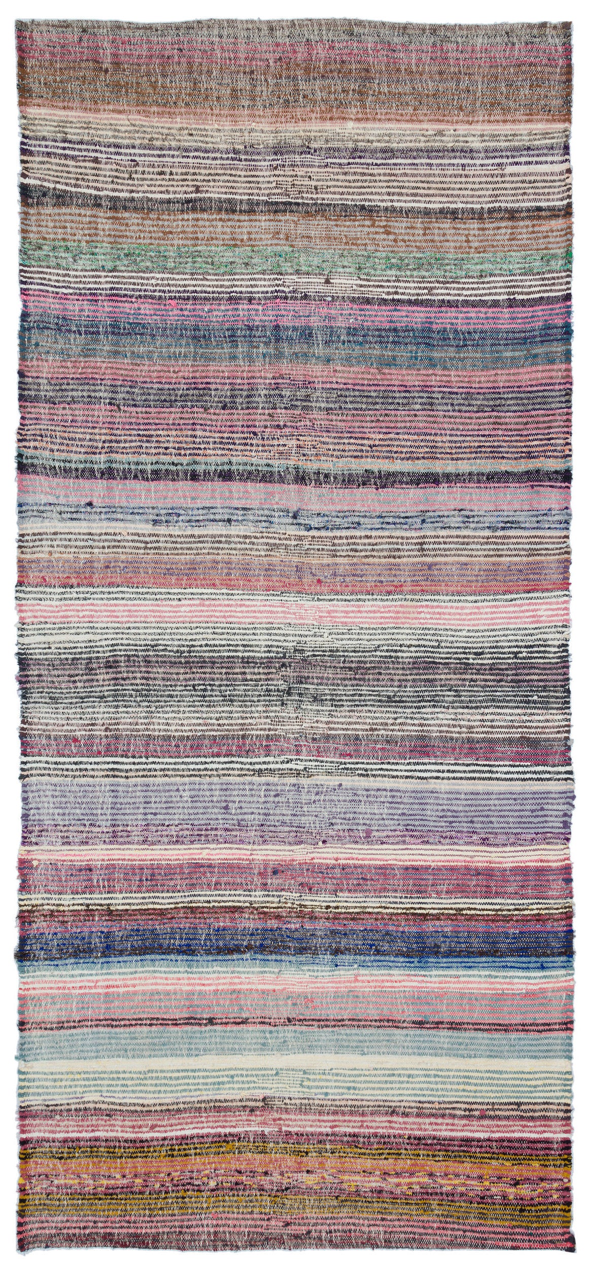 Chaput Over Dyed Kilim Rug 4'12'' x 11'4'' ft 152 x 345 cm
