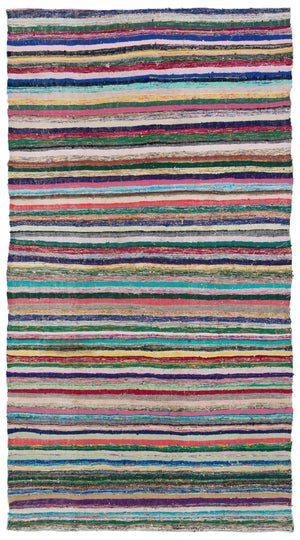 Chaput Over Dyed Kilim Rug 5'5'' x 9'11'' ft 165 x 303 cm