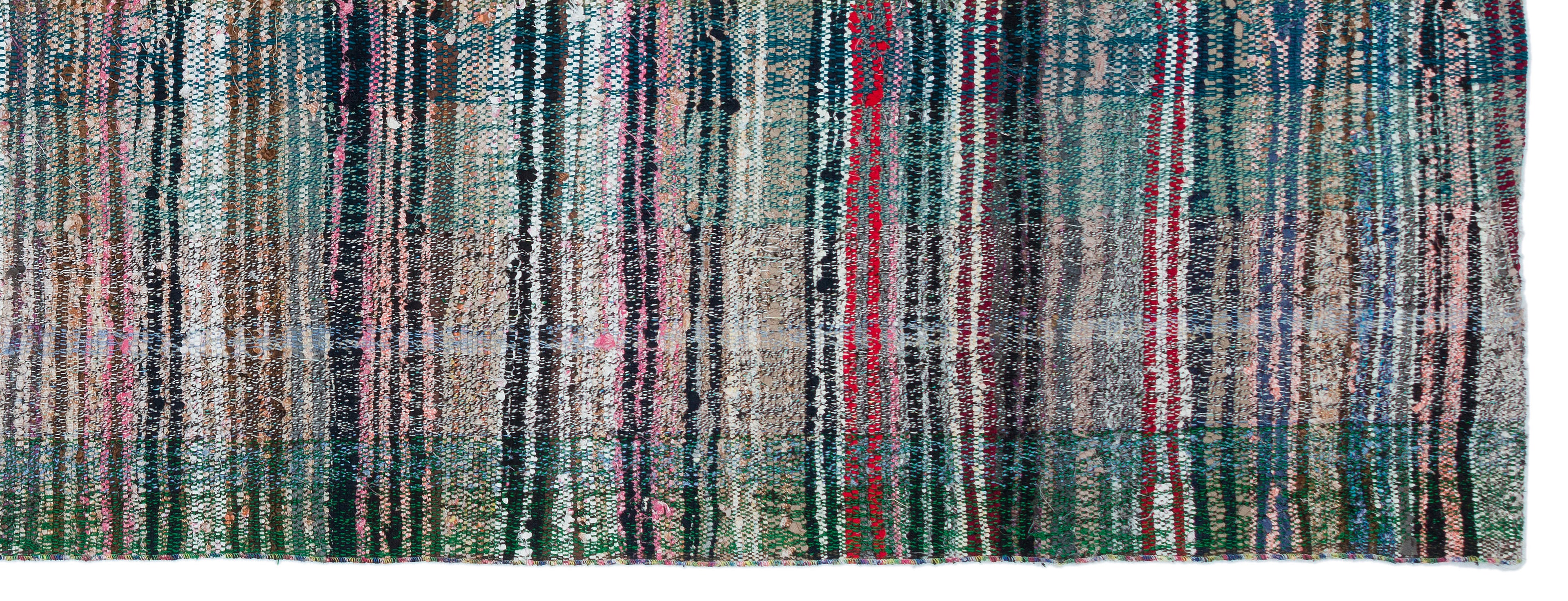 Chaput Over Dyed Kilim Rug 4'5'' x 11'9'' ft 135 x 357 cm