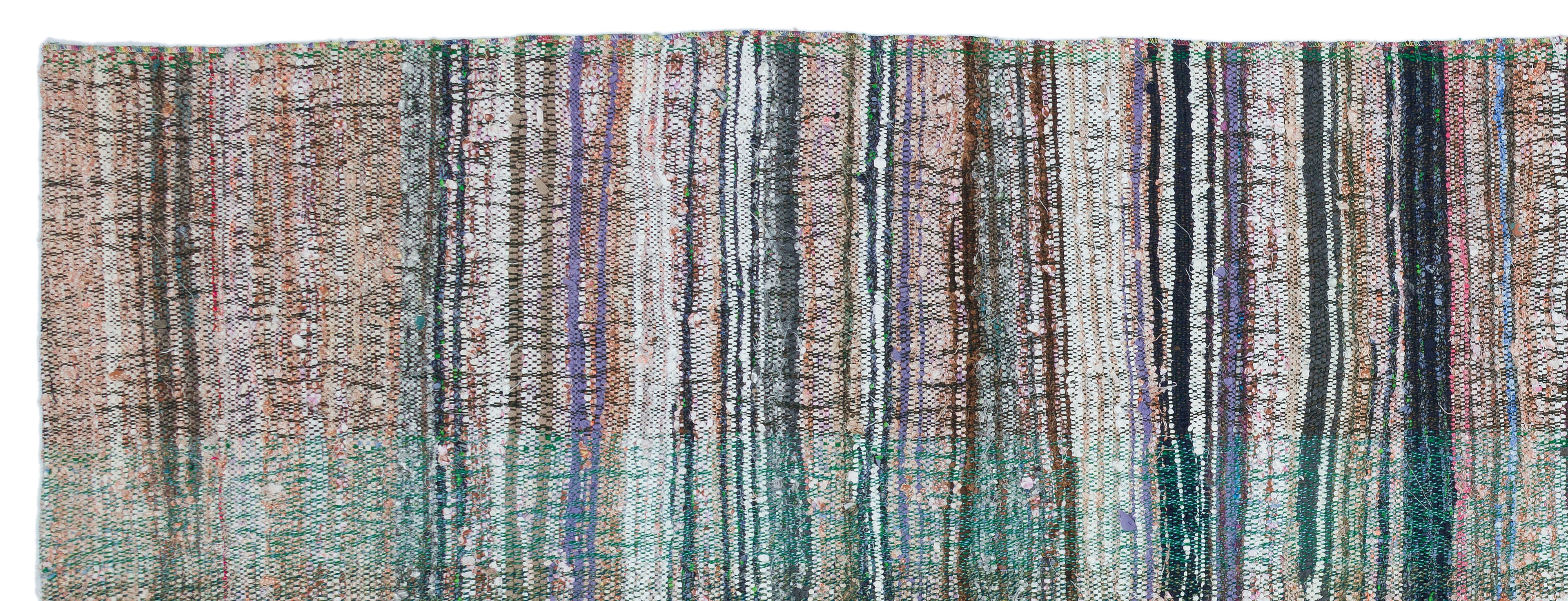 Chaput Over Dyed Kilim Rug 4'5'' x 11'9'' ft 135 x 357 cm